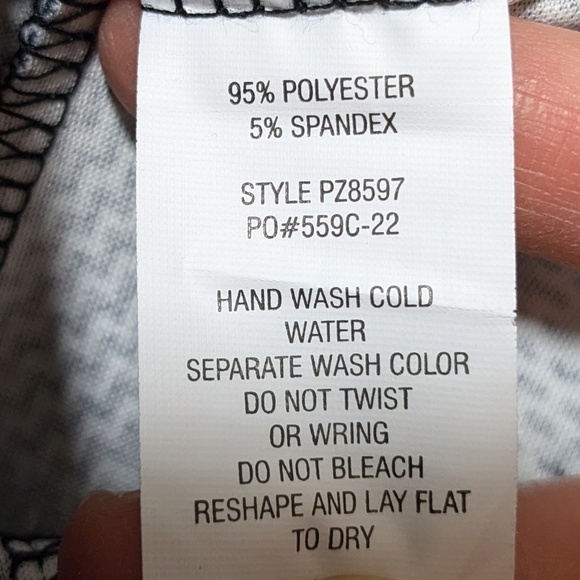 Black & White Tapered Stretch Trousers Multiple Sizes - Picture 6 of 6